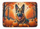 German Shepherd Fall Memory Foam Kitchen Mat Machine Washable Anti-Fatigue Mat Cushion Comfort Bath Mat or Kitchen Rug