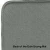Blue Heron Stalking Prey Dish Drying Mat Absorbent Dish Drying Mat Pad for Kitchen Counter Dish Drainer Mat for Countertop, 14 x 21", Multicolor