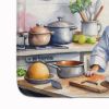 Rat Terrier The Chef Memory Foam Kitchen Mat Machine Washable Anti-Fatigue Mat Cushion Comfort Bath Mat or Kitchen Rug