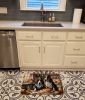 Basset Hound Fall Kitchen Pumpkins Memory Foam Kitchen Mat Machine Washable Anti-Fatigue Mat Cushion Comfort Bath Mat or Kitchen Rug